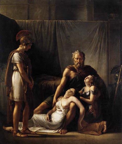 KINSOEN, Francois Joseph The Death of Belisarius- Wife oil painting picture